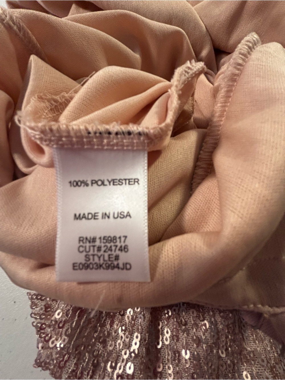 Altar'd State Rose Gold Sequin Slip Mini Dress - Picture 7 of 7